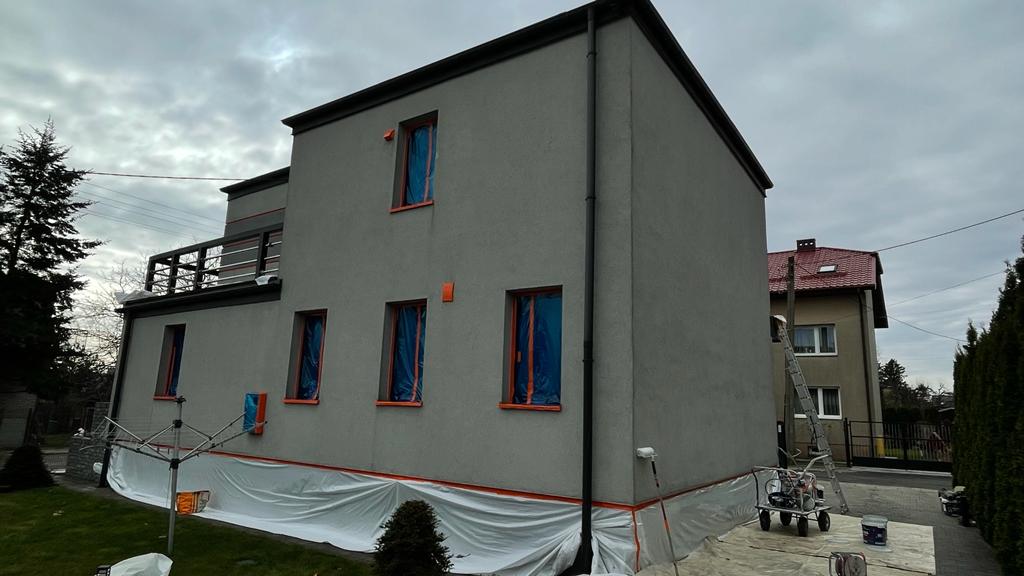 Malowanie natryskowe elewacji Maldom
