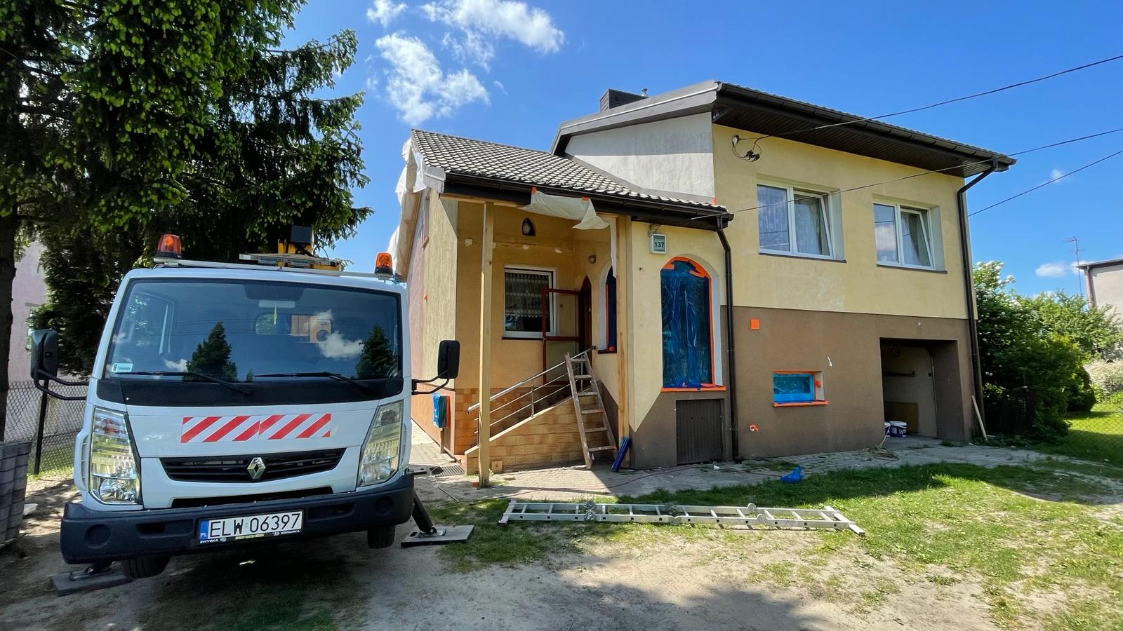 Malowanie natryskowe elewacji Maldom