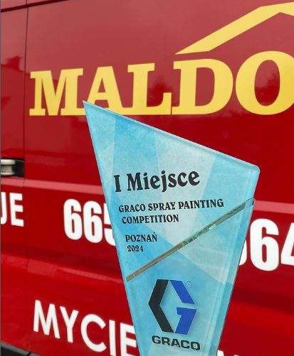 malowanie natryskowe elewacji nagroda Maldom